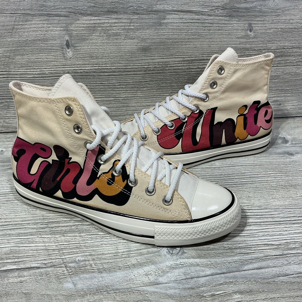 Converse All Star Girls Unite 567999C Canvas High Top Sneakers Women's Size 10